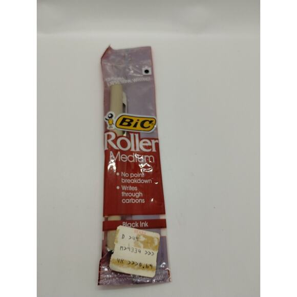 3 Vintage NOS BIC Roller Pens - Black Ink - 1983 - Picture 2 of 3